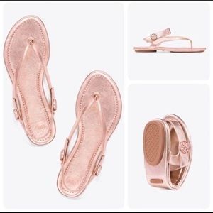 Rose Gold Tory Burch Sandals